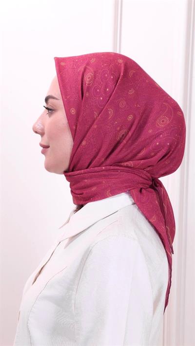 Locella Pamuk Vual Eşarp Çilek Kırmızı-3