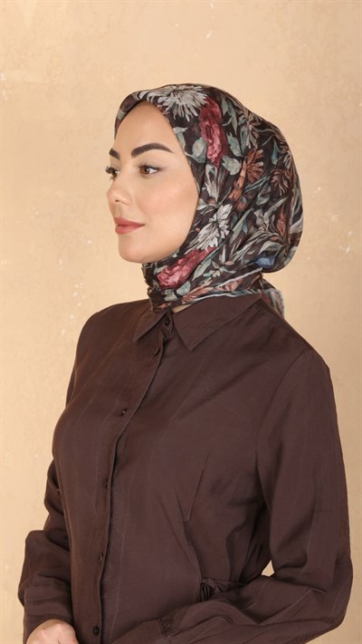 Locella Pamuk Vual Eşarp Acı Kahve