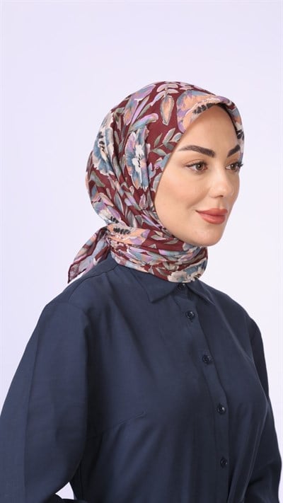 Locella Pamuk Vual Eşarp Bordo