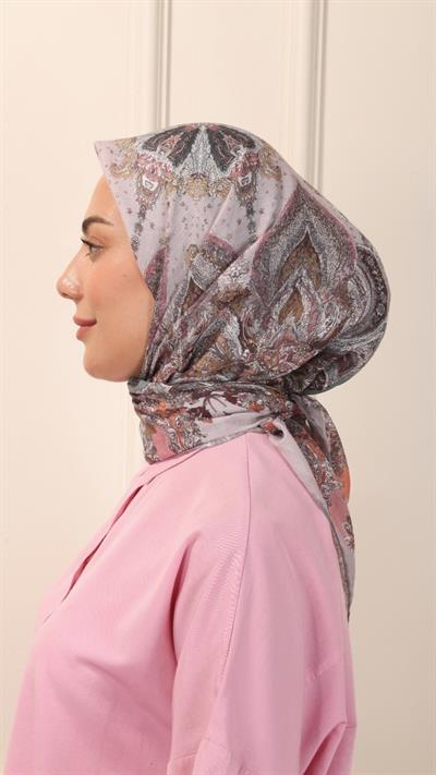 Locella Pamuk Vual Eşarp Pudra Pembe-4