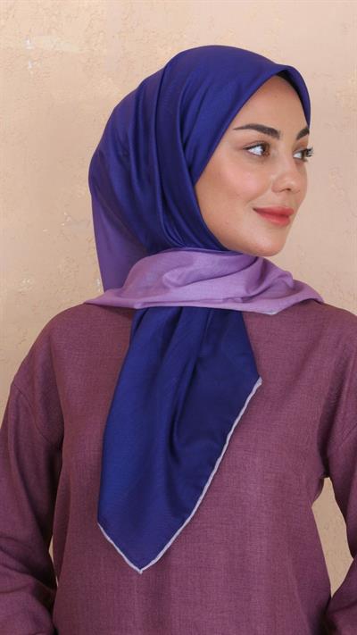 Locella Pamuk Vual Eşarp Lila Mor-2