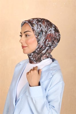 Locella Pamuk Vual Eşarp Açık Mavi