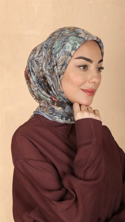 Locella Pamuk Vual Eşarp Gri