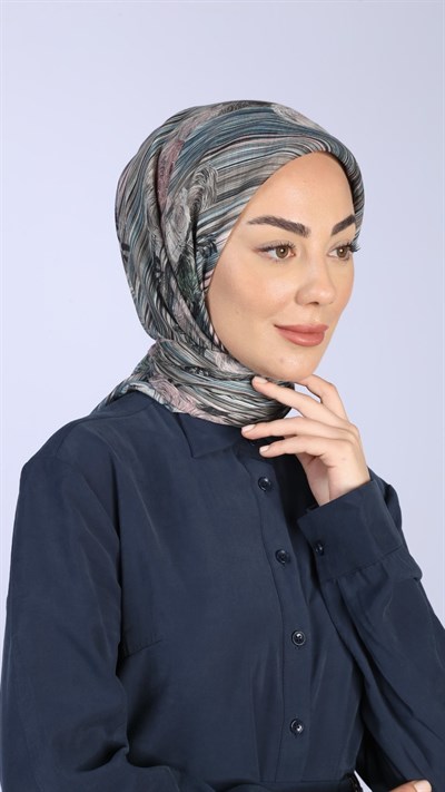 Locella Pamuk Vual Eşarp Petrol