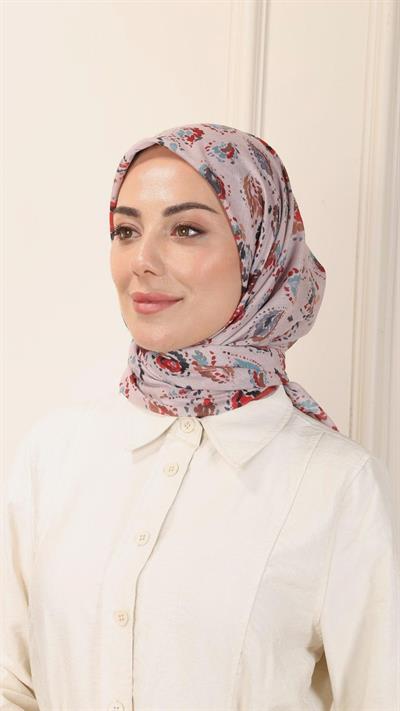 Locella Pamuk Vual Eşarp Kırmızı-4
