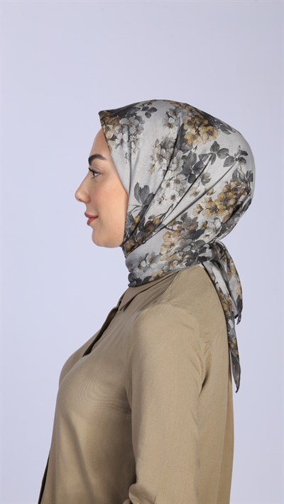 Locella Pamuk Vual Eşarp Gri