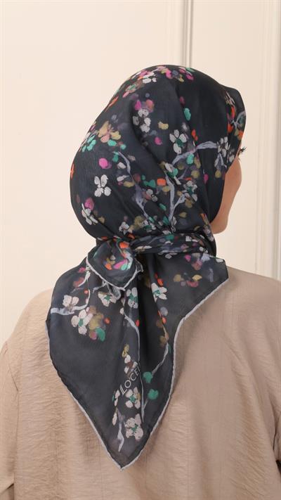Locella Pamuk Vual Eşarp Siyah-7