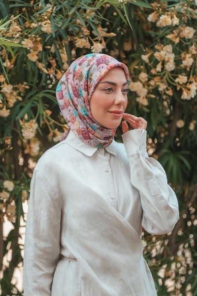 Locella Pamuk Vual Eşarp Vişne