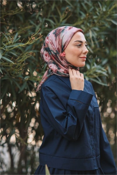 Locella Pamuk Vual Eşarp-Pembe