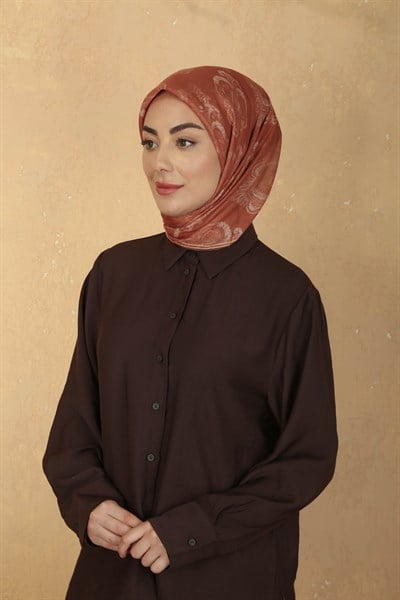 Locella Pamuk Vual Eşarp Turuncu