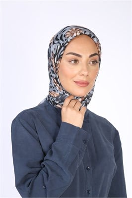 Locella Pamuk Vual Eşarp-Gri