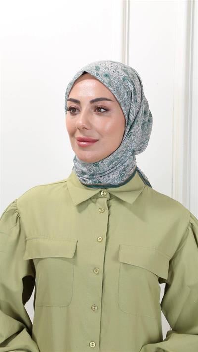 Locella Pamuk Vual Eşarp Canlı Yeşil-21