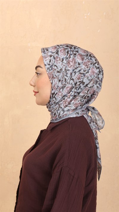 Locella Pamuk Vual Eşarp Gri