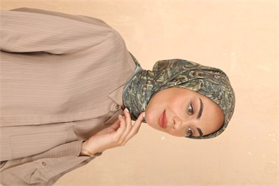 Locella Pamuk Vual Eşarp-Yeşil
