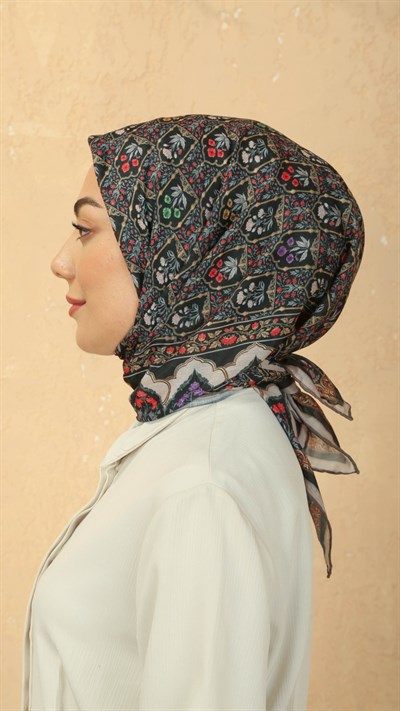 Locella Pamuk Vual Eşarp Siyah