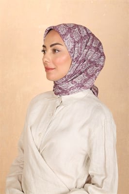 Locella Pamuk Vual Eşarp Mürdüm