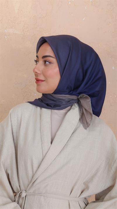 Locella Pamuk Vual Eşarp Lacivert Vizon-23
