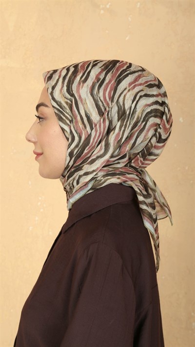 Locella Pamuk Vual Eşarp Haki