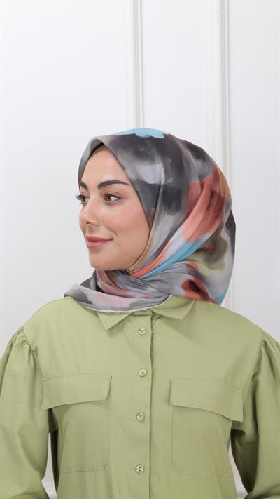 Locella Pamuk Vual Eşarp Vizon-6