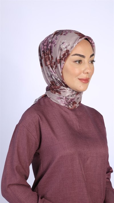 Locella Pamuk Vual Eşarp Gül Kurusu