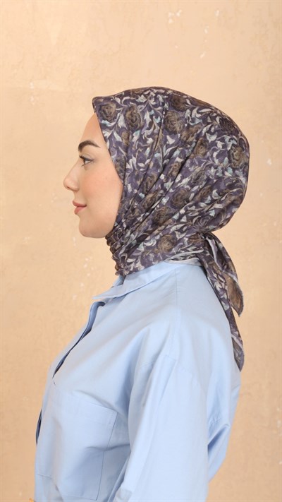 Locella Pamuk Vual Eşarp Mor