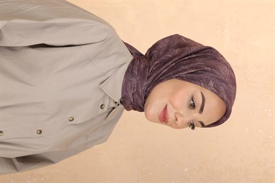 Locella Pamuk Vual Eşarp Mürdüm