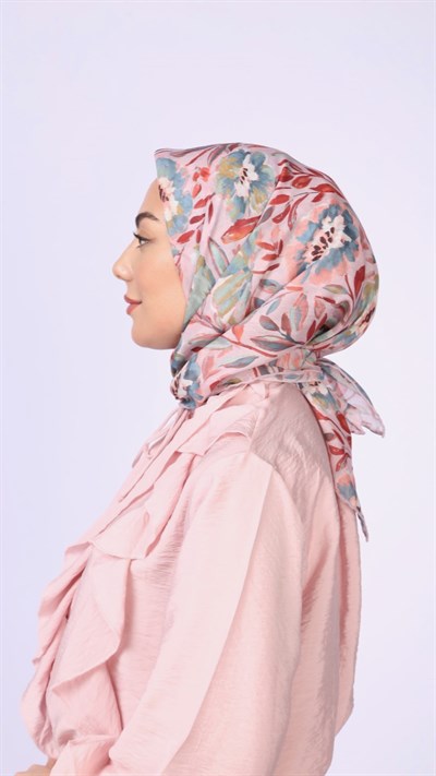 Locella Pamuk Vual Eşarp Soft Pembe