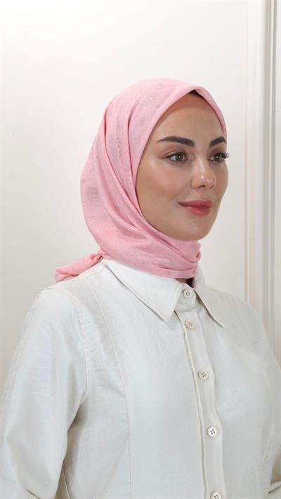 Locella Pamuk Vual Eşarp Pembe-15