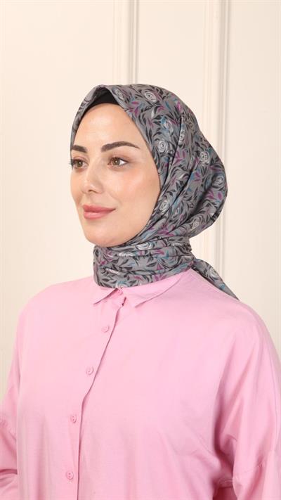 Locella Pamuk Vual Eşarp Koyu Vizon-11