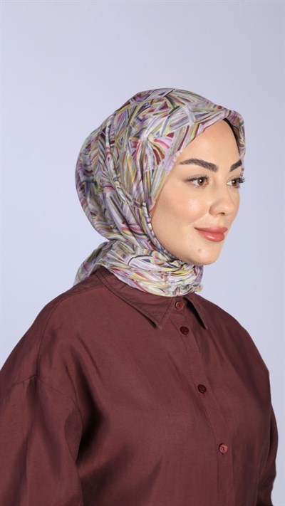 Locella Pamuk Vual Eşarp Lila