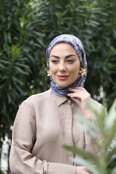 Locella Pamuk Vual Eşarp Mor