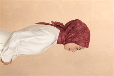 Locella Pamuk Vual Eşarp Bordo