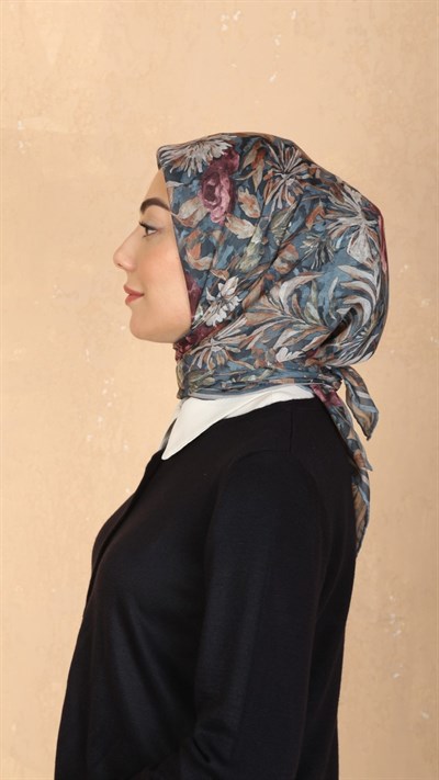 Locella Pamuk Vual Eşarp Petrol
