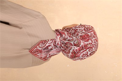 Locella Pamuk Vual Eşarp-Kırmızı
