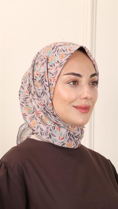 Locella Pamuk Vual Eşarp Vizon-8