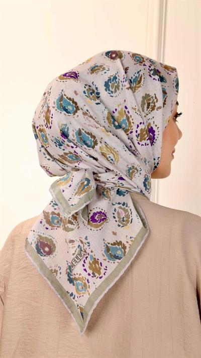 Locella Pamuk Vual Eşarp Yeşil-9