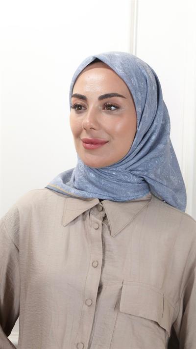 Locella Pamuk Vual Eşarp Gri-18
