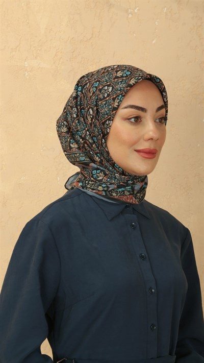 Locella Pamuk Vual Eşarp Siyah