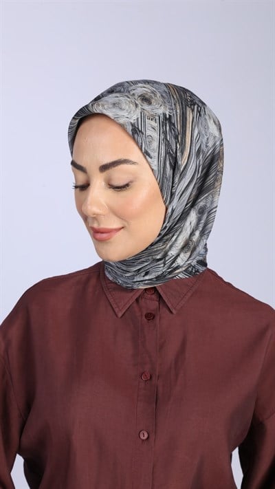 Locella Pamuk Vual Eşarp Siyah
