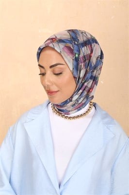 Locella Pamuk Vual Eşarp Lacivert