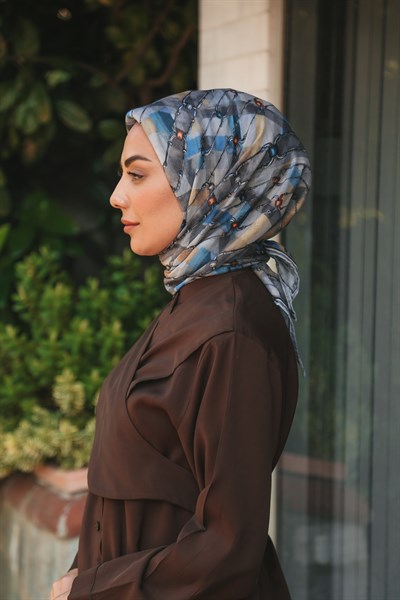 Locella Pamuk Vual Eşarp Gri