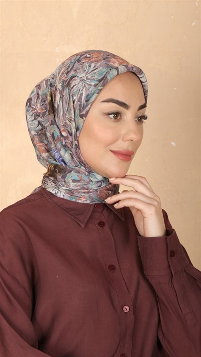 Locella Pamuk Vual Eşarp Tozlu Pembe