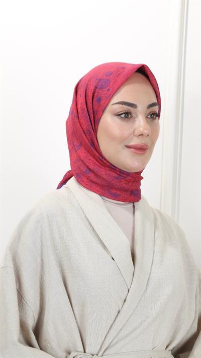 Locella Pamuk Vual Eşarp Canlı Fuşya-24