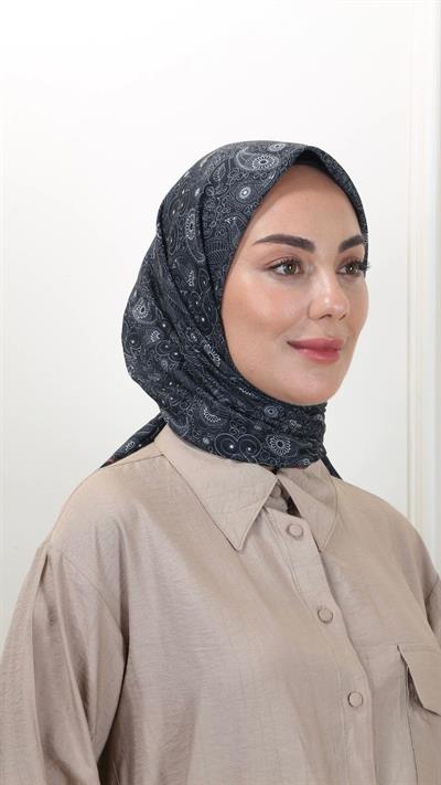 Locella Pamuk Vual Eşarp Siyah-19