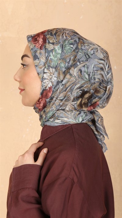 Locella Pamuk Vual Eşarp Gri
