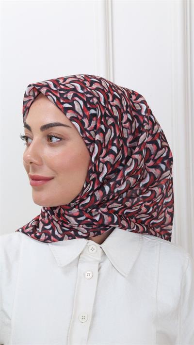 Locella Pamuk Vual Eşarp Siyah-7