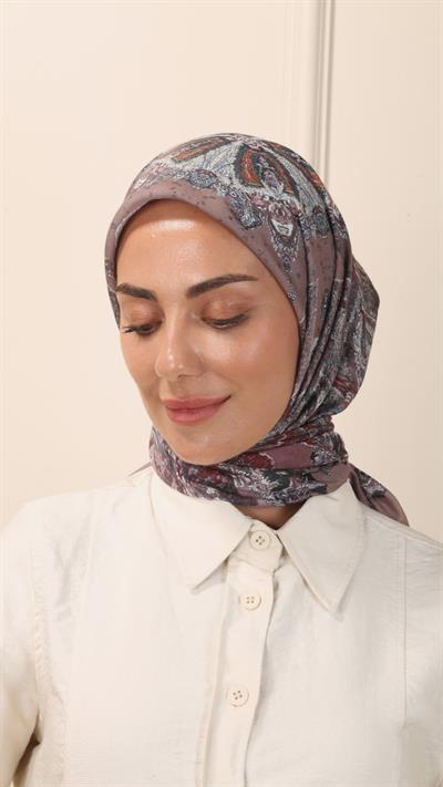 Locella Pamuk Vual Eşarp Gül Kurusu-9
