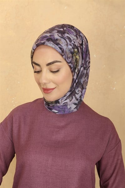 Locella Pamuk Vual Eşarp Mor
