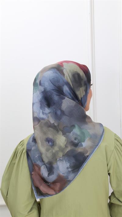 Locella Pamuk Vual Eşarp Gri-7