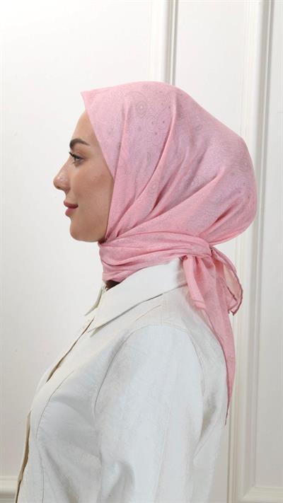 Locella Pamuk Vual Eşarp Pembe-15